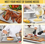 16 Inch Baking Sheet Pan with Cooling Rack Set, Joyfair Stainless Steel Toaster - Image 7