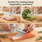 2 heavy-duty food scissors, premium ultra sharp Japanese stainless steel - Image 6