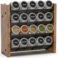 NESAPTO Spice Rack Organizer for Cabinet, Wood 4-Tier Vertical Seasoning by NESAPTO