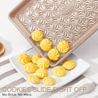 HONGBAKE Nonstick Baking Sheet Pan Set of 3, Cookie Sheets - Image 2