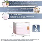 NaturalCozy Storage Cubes 9”x9”x7”Cotton Rope Woven Baskets - Image 2