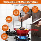 Homikit 3 Quart Saucepan with Lid, Enameled Cast Iron Sauce Pan, Enamel Cast - Image 4