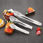 MSY BIGSUNNY Chef Kitchen Tongs Stainless Steel Food Serving Tongs Set Buffet - Image 5