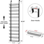 Churboro Over the Door Pantry Organizer Rack - Image 2