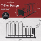Cuisinel Pot Lid and Dish Organizer Rack - Image 4