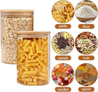Moretoes 6 Pack 1qt Glass Storage Containers - Image 3