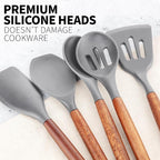 Zulay Kitchen Utensils Set Non-Stick Silicone Cooking Utensils Set - Image 9