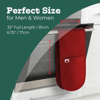 Red Double Oven Mitt Kitchen Protection - Image 5