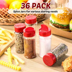 Eccliy 36 Pack 3 oz Clear Plastic Spice Jars - Image 4