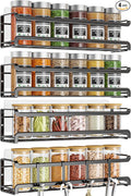 Bunoxea Spice Rack Wall Mounted 4 Pack, Space-Saving Spice Organizer by Bunoxea