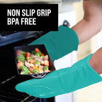 BPA-Free Soft Silicone Oven Mitts - Image 5