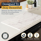 Oleex 3-Pack Stone Dish Drying Mat Set Includes 1 Large 24”x16” & 2 Small 4”x9” - Image 7