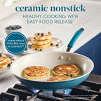 Rachael Ray Cucina Ceramic Nonstick Frying Pan/Skillet, 12.5 Inch Non Stick - Image 3