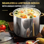 Ciwete Stock Pot 20 Quart, 3 Ply Stainless Steel Stock Pot - Image 6