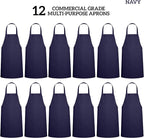 GREEN LIFESTYLE 12 Pack Professional Chef Apron – Grilling Aprons - Image 3