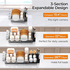 Delamu Stainless Steel Dish Drying Rack, Expandable Dish Drainer, Anti-Rust - Image 2