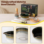 Matcha Whisk Set, Ceramic Matcha Kit Desert Style, Matcha Whisk and Bowl - Image 7