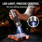 TempPro 100ml Electric Salt and Pepper Grinder Set Rechargeable, Automatic - Image 7
