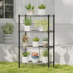 DUMOS 4-Tier Metal Wire Storage Shelves, Adjustable Standing Storage Rack Shelf - Image 8