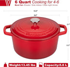 VORRINGARD Enameled Cast Iron Dutch Oven Pot - Image 2