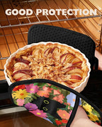 Slohif Cute Silicone Oven Mitts Heat Resistant - Image 4