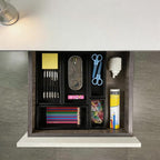 bamboo drawer organizer Set, expandable drawer dividers, wooden storage - Image 3