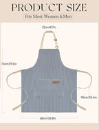 Cardkiss 2 Pack Kitchen Cooking Aprons, Soft Aprons - Image 7