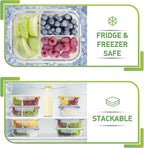 PrepNaturals 4 Pack 34 Oz Glass Meal Prep Containers - Image 9