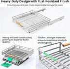 Pull out Cabinet Organizer, Heavy Duty Smooth Sliding Under Cabinet Shelves - Image 5