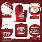 Fourluoo 10 Pcs Farmhouse Kitchen Decor and Accessories Set 4 Kitchen Towels 2 - Image 5