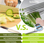 Herb Scissors with 5 Blades & Cleaning Kit, Stainless Steel Kitchen Shears - Image 6