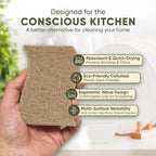 Plant-Based Kitchen Sponges | USDA Biobased Certified | FSC & PETA Approved | - Image 2