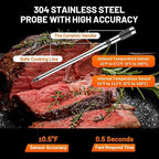 Wireless Meat Thermometer with Smart Timer & APP Control, 800ft Bluetooth Grill - Image 5