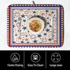 Happy 4th of July Patriotic Dish Drying Mat 18 x 24 Inch US Independence Day - Image 4