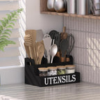 Suli Kitchen Utensils Holder, Wooden Utensil Organizer - Image 7