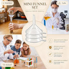 Hoolerry 50 Pcs Small Funnel for Filling Small Bottles Clear Plastic Mini - Image 7