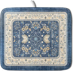 Blue Boho Dish Drying Mat for Kitchen Counter 16x18 Inch Fast Dry Drying Pad by Giwawa