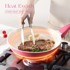 PRICUSIS Nonstick Ceramic Frying Pan, 8/10 Inch Skillet - Image 5