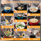 Onader Kitchen Cooking Utensils Set, Heat Resistant & Nonstick Cookware Friendly - Image 7