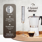Zulay Kitchen Rechargeable Milk Frother Handheld - Image 4