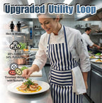 TOSHEX Kitchen Apron Waterdrop Resistant Cotton Apron - Image 2