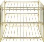 Kitchen Details 3 Tier Can Storage Organizer Rack in Gold - Image 2