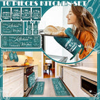 Fourluoo 10 Pcs Farmhouse Kitchen Decor and Accessories Set 4 Kitchen Towels 2 - Image 2