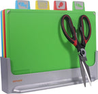 Cutting Board Set: 4-Piece Color-Coded, Perfect kitchen essentials by EZTICO