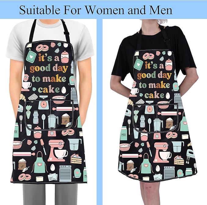 FUSTMW Cake Maker Gifts for Baker Kitchen Baking Apron - Image 4