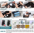 TAILI Sink Caddy with Strong Suction Cup, Sponge Holder - Image 7