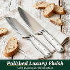 Knife Set, 15 Piece Premium Chef High Carbon Stainless Steel Kitchen Knife - Image 7