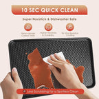 Baking Sheet Pan Set of 3, Nonstick Carbon Steel Cookie Sheets - Image 8