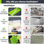 MealHelper 12-in-1 Vegetable Chopper, 7 Blade Veggie Chopper, Practical Food - Image 6