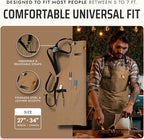 Asaya Chef and BBQ Apron with Bottle Opener and Hand Towel - 10oz Cotton Canvas - Image 5